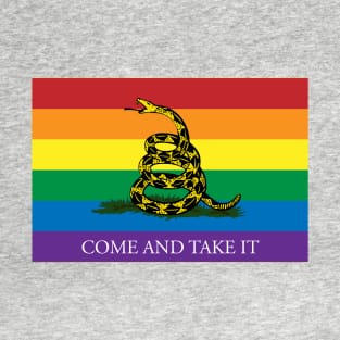 Rainbow Gadsden Come and Take It T-Shirt